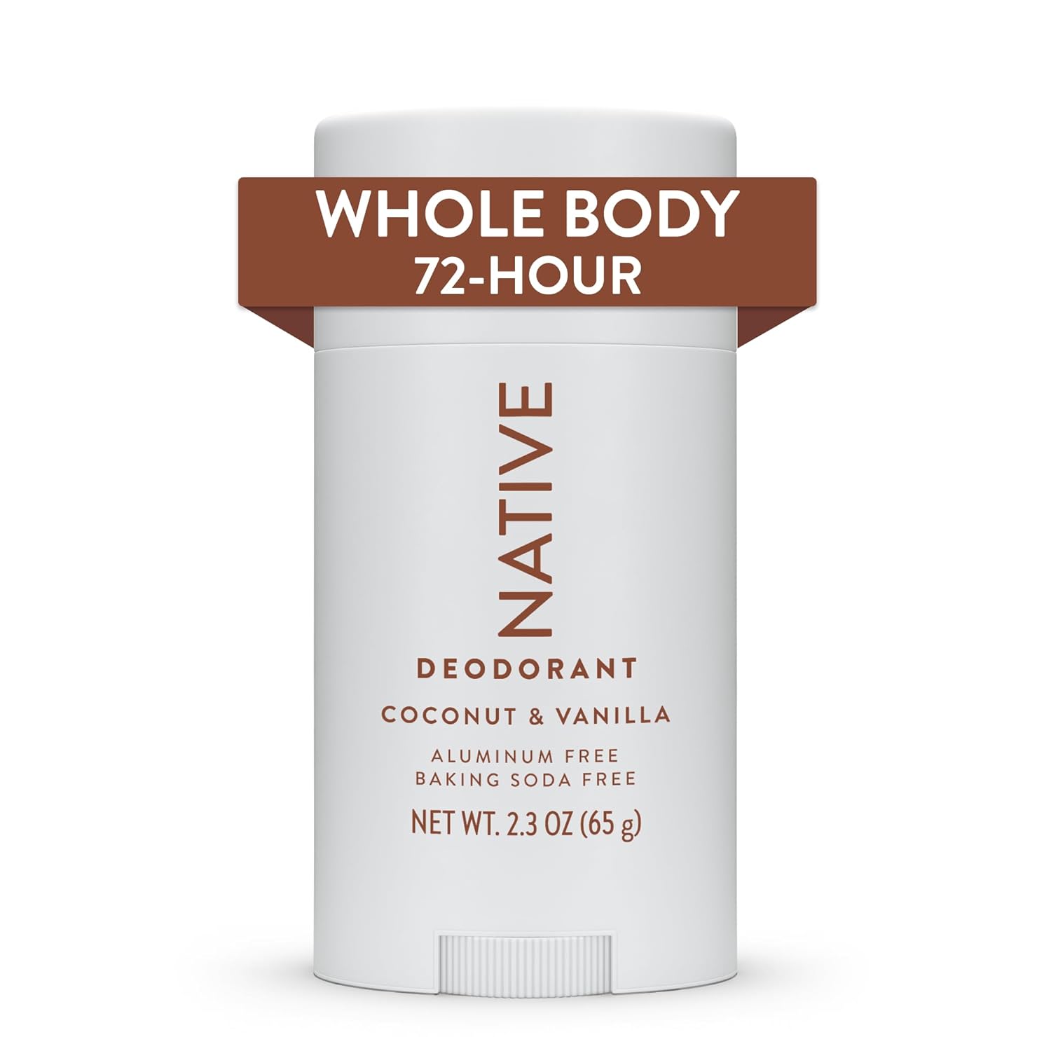 Native Whole Body Deodorant Stick Contains Naturally Derived Ingredients, Deodorant for Men and Women | 72 Hour Odor Protection, Aluminum Free with Coconut Oil and Shea Butter | Coconut & Vanilla